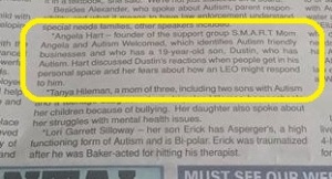 Autism Welcomed in the paper - Copy